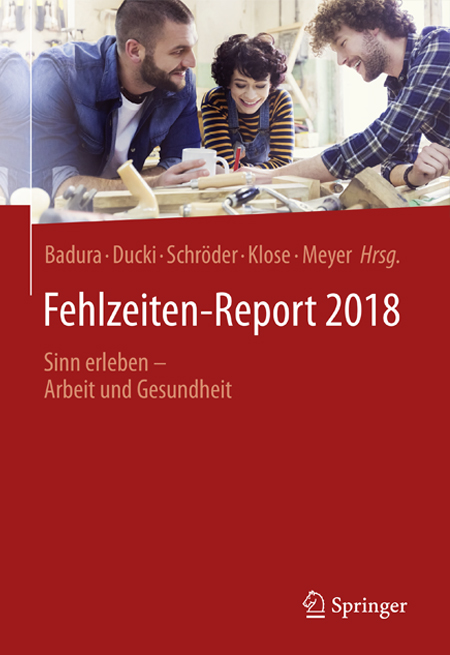 Cover der WIdO-Publikation Fehlzeiten-Report 2018